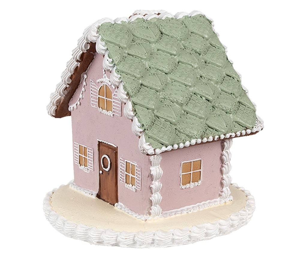 Mézeskalács ház, többszínű polyresin, 13x13x12 cm - 2