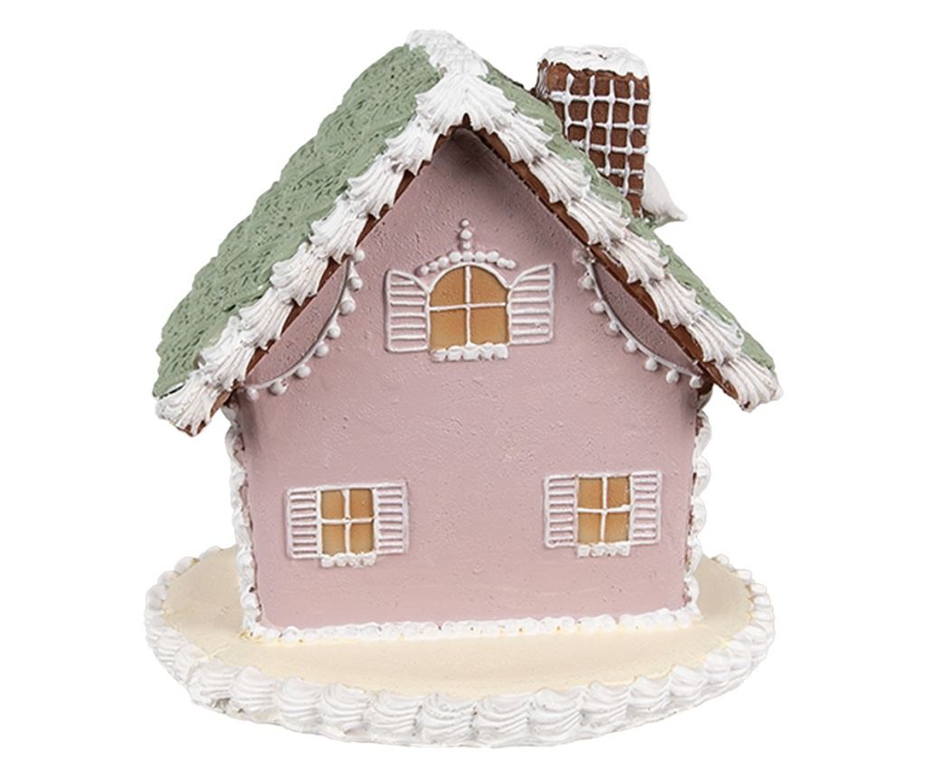 Mézeskalács ház, többszínű polyresin, 13x13x12 cm - 3