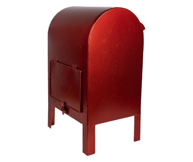 Karácsonyi postaláda, többszínű fém, 21x19x34 cm