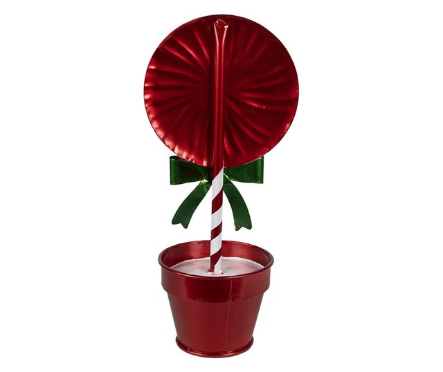 Karácsonyi nyalóka dekoráció 12x9x26 cm