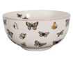3 darabos, többszínű, pillangós porcelán tál szett, 14x7 cm, 500 ml