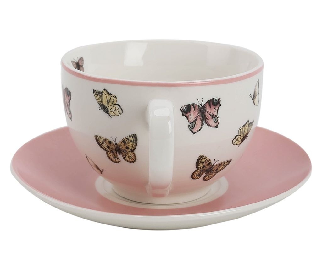 4 darabos, többszínű porcelán csésze szett - 2