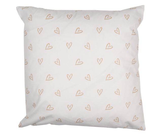 2 darabos fehér és barna nyuszi párnahuzat szett 45x45 cm