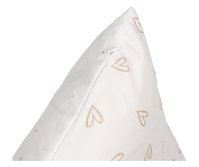 2 darabos fehér és barna nyuszi párnahuzat szett 45x45 cm