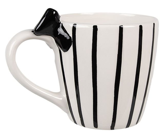 6 darabos, többszínű porcelán bögre szett 14x9x10 cm, 350 ml