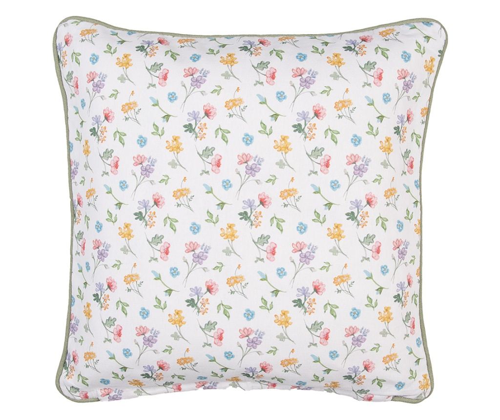 2 darabos, többszínű pamut párnahuzat virágokkal, 40x40 cm - 2