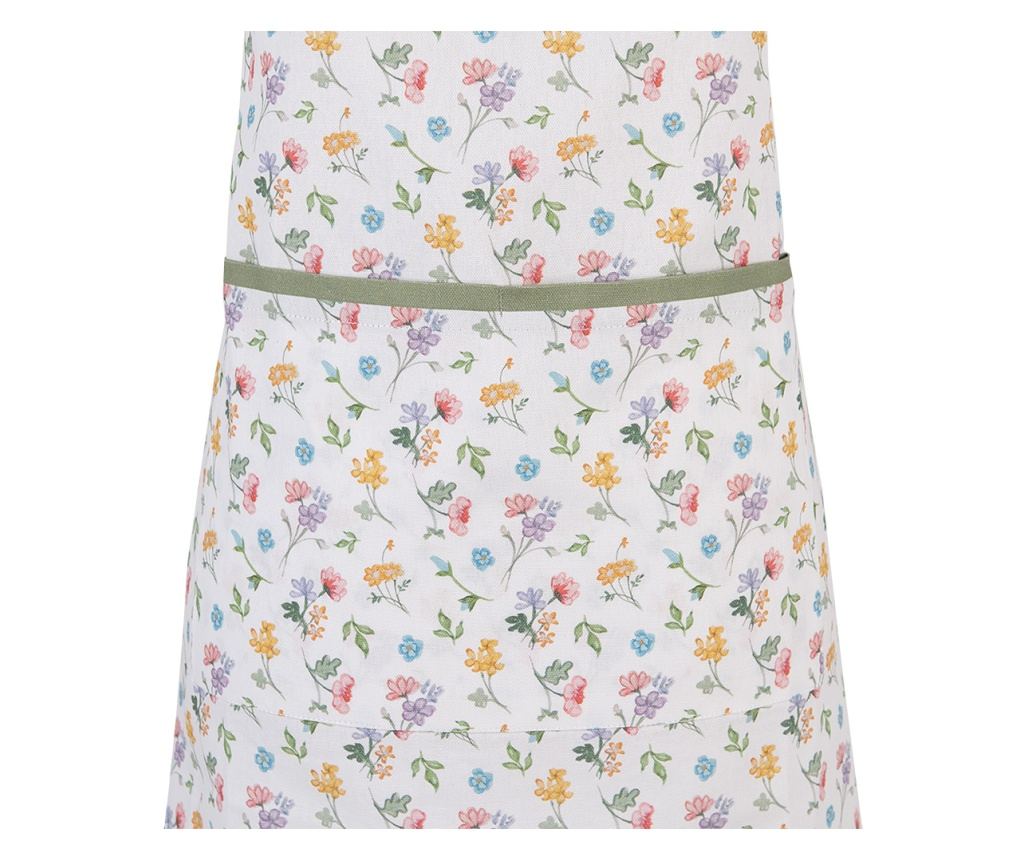 Többszínű virágos pamut konyhai kötény 70x85 cm - 2