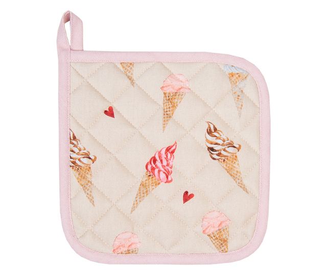 2 darabos fagylalt pamut termikus szalvéta szett, 16x16 cm