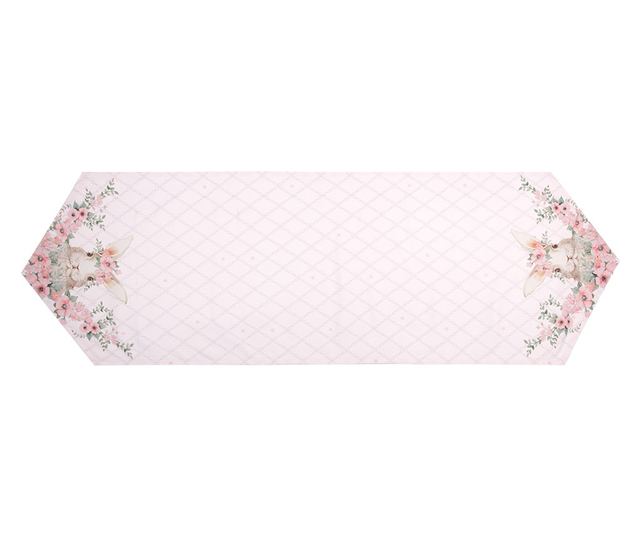 Húsvéti nyuszi pamut asztali futó 50x160 cm