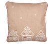 Karácsonyi párnahuzat pamut többszínű mézeskalács 40x40 cm thumbnail 1