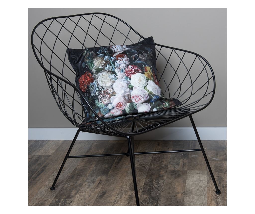 2 darabos, többszínű virágos szövet párnahuzat szett, 45x45 cm - 2