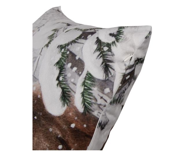 2 db rénszarvas mintás textil párnahuzat 45x45 cm