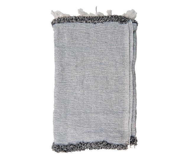 Szürke pamut takaró 125x150 cm
