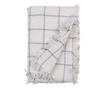 Szürke és fehér pamut takaró 125x150 cm
