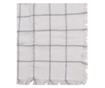 Szürke és fehér pamut takaró 125x150 cm