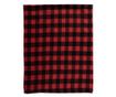 Fekete és piros textil takaró 130x170 cm thumbnail 1