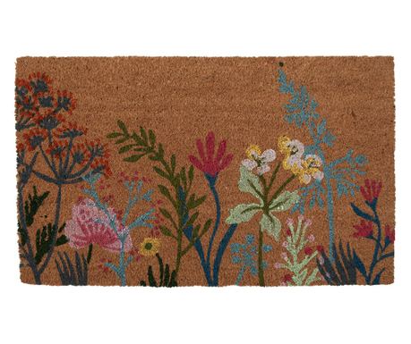 COCOS Wielokolorowa Kwiatowa Mata Wejściowa 75x45x1 cm