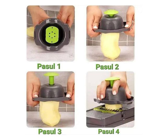 Razatoare reglabila, multifunctionala pentru legume si fructe 12 IN 1