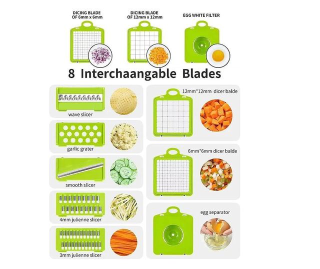 Razatoare reglabila, multifunctionala pentru legume si fructe 12 IN 1