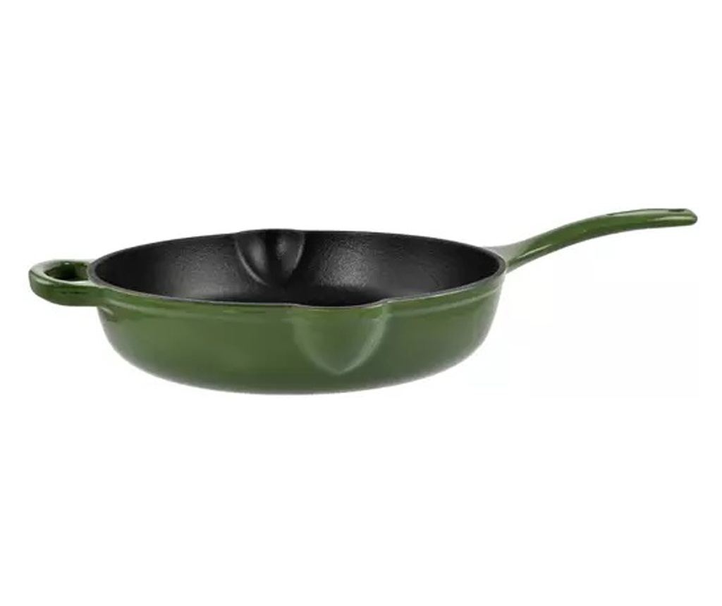 Zománcozott Öntöttvas Univerzális Serpenyő 27 cm Két Kiöntőcsőrrel - 3