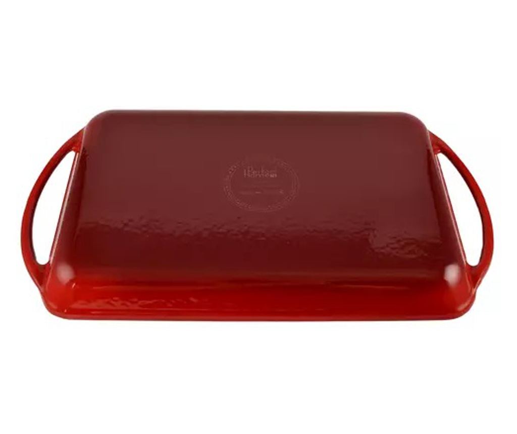 Zománcozott Öntöttvas Grill Tepsi 33x21,5 cm Masszív és Hőálló Kivitel - 3