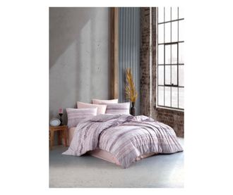 Majoli Bahar Home Collection dupla ágynemű, 100% ranforce pamut, 144 TC, 4 darab (200x220 cm takaróhuzat, 240x260 cm lepedő, 2 d