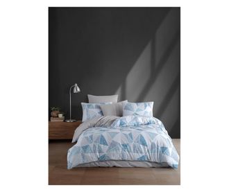 Majoli Bahar Home Collection dupla ágynemű, 100% ranforce pamut, 144 TC, 4 darab (200x220 cm takaróhuzat, 240x260 cm lepedő, 2 d
