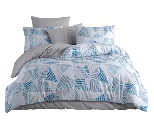 Majoli Bahar Home Collection dupla ágynemű, 100% ranforce pamut, 144 TC, 4 darab (200x220 cm takaróhuzat, 240x260 cm lepedő, 2 d