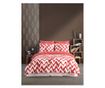 Duple posteljina, Majoli Bahar Home Collection, 100% pamuk ranforce, 144 TC, 4 komada (navlaka za pokrivač 200x220 cm, plahta za