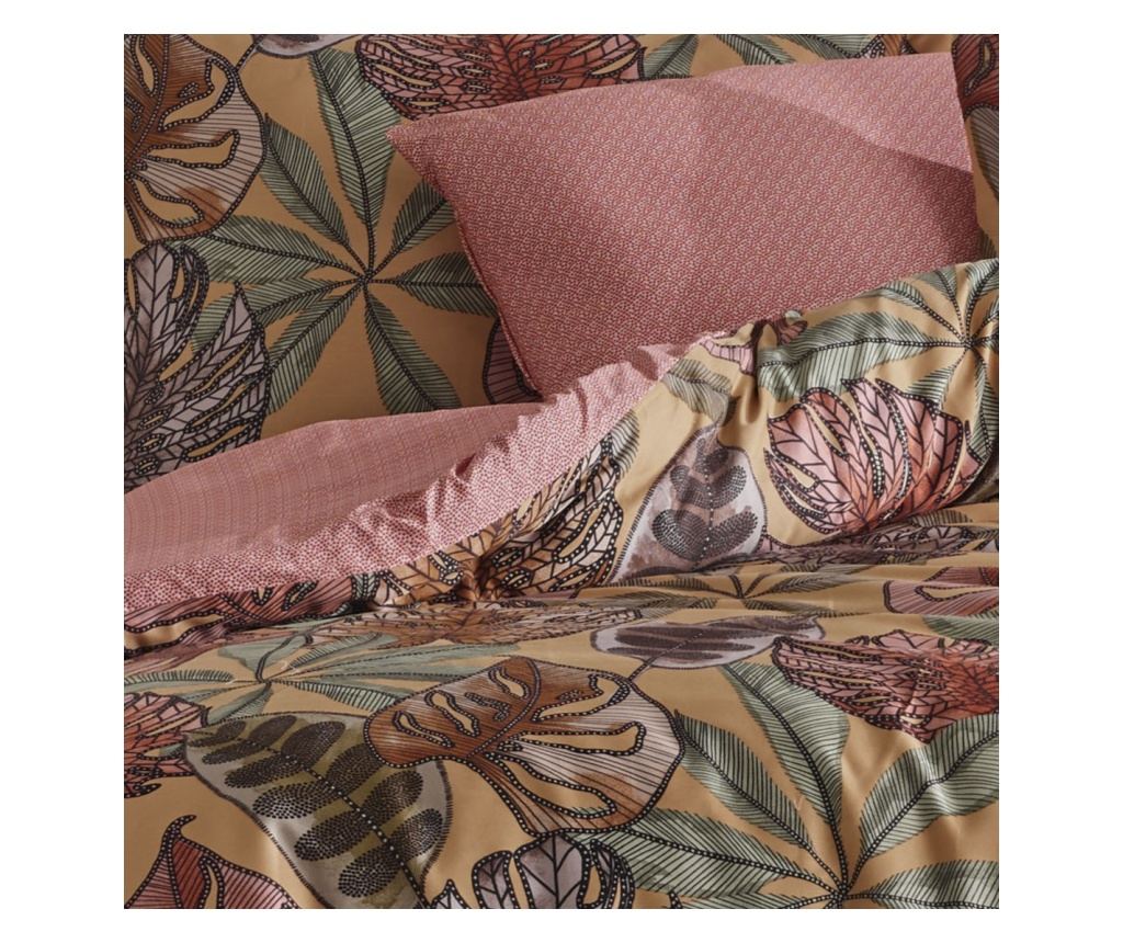 Lenjerie de pat dublu, Class Home Collection, 100% bumbac satin, 210TC, 6 piese(cearsaf de pilota 200x220cm, cearsaf pat 240x260 - 2