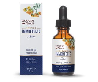 Серум против стареене Immortelle, био, 30мл, Дървена лъжица