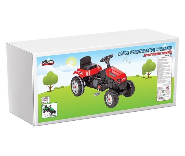 Pilsan Active 07-314 piros traktor pedállal