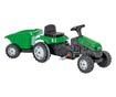 Traktor pedállal és pótkocsival Pilsan Active with Trailer 07-316 zöld