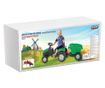 Traktor pedállal és pótkocsival Pilsan Active with Trailer 07-316 zöld