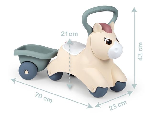 Autoumreža Smoby Pony s prikolicom