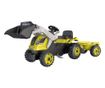 Traktor pedállal és pótkocsival Smoby Farmer Max zöld-fekete