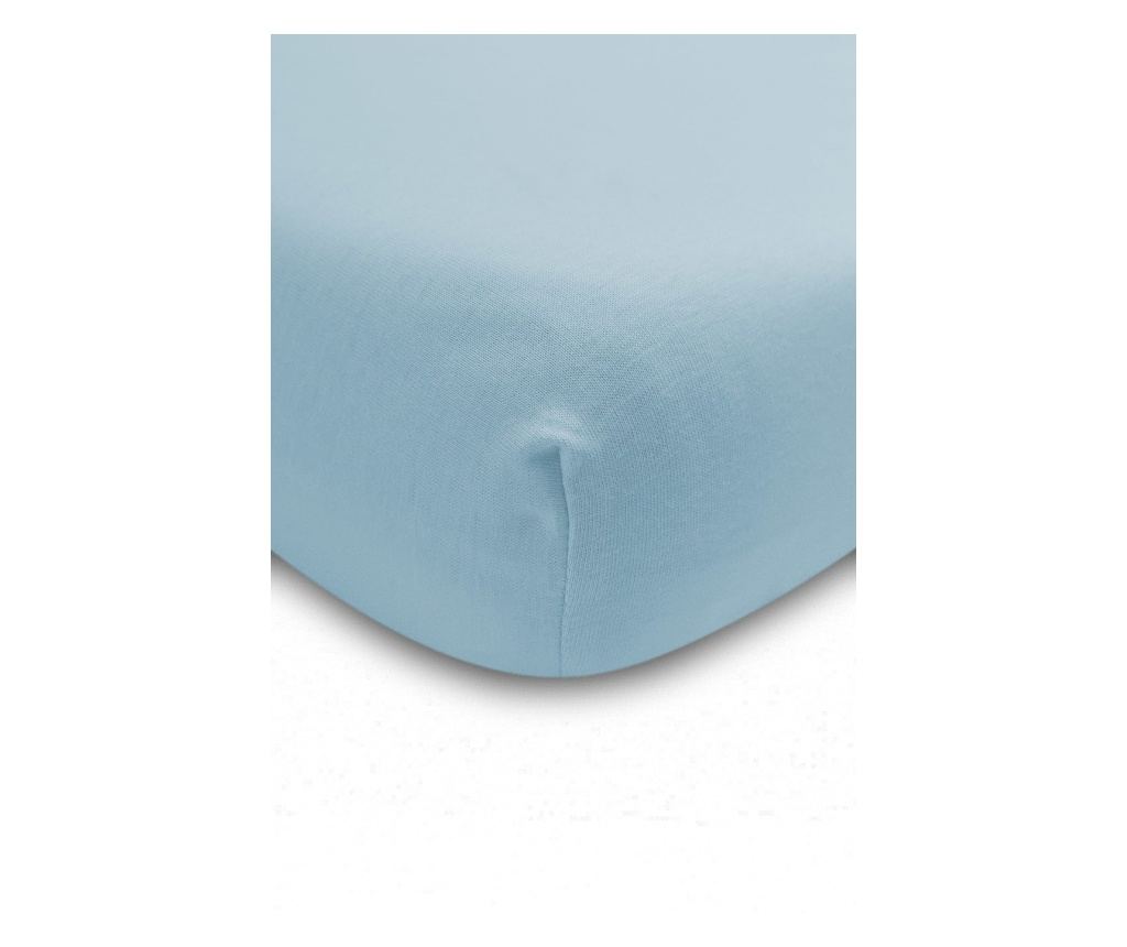 Sensillo Чаршаф с ластик от бамбуков вискоз 140x70 см Син - 2