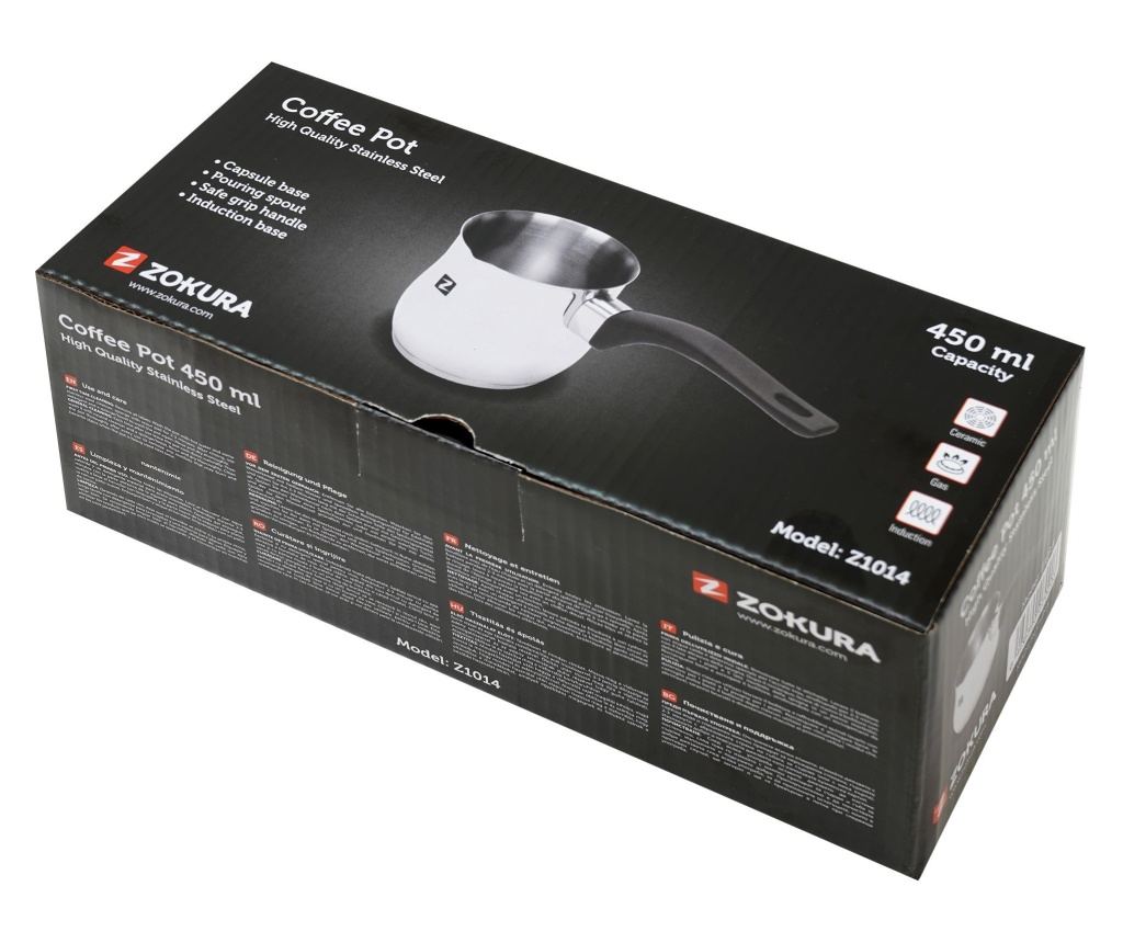 Ibrik 450 ml, nerjaveče jeklo - Zokura - 3