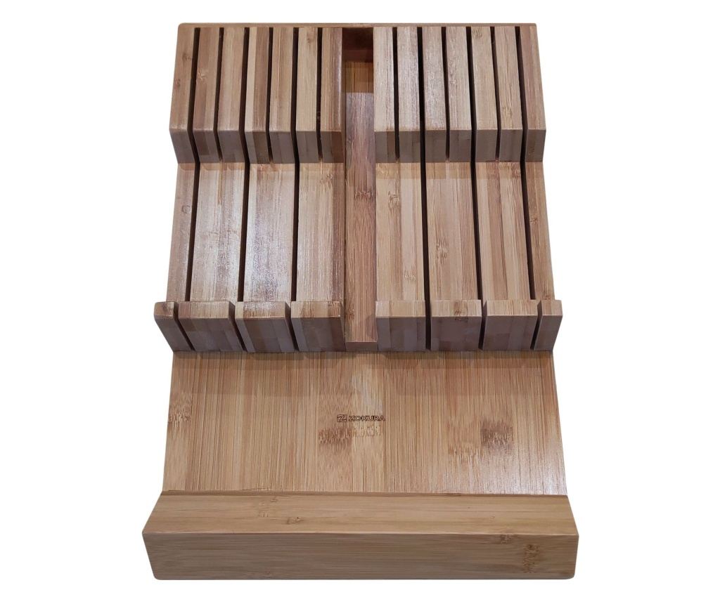 Blok za shranjevanje nožev, bambus, 42,5 x 24,5 cm - Zokura - 3