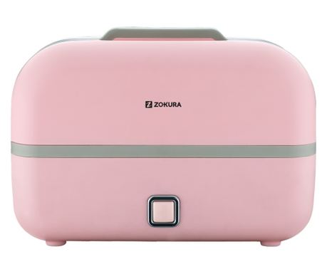 Zokura 3-u-1 Multifunkcionalna Električna Kutija za Ručak, 230W, Roza