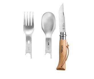 Set od 4 komada za piknik, nehrđajući čelik, "Picnic Plus" - Opinel