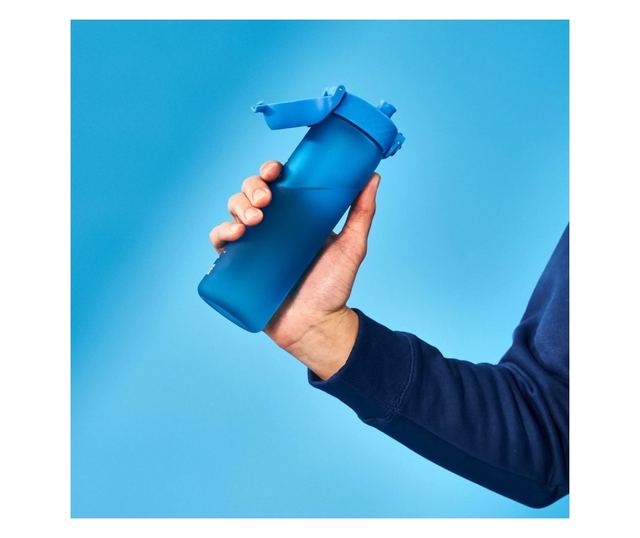 Tanka steklenica za vodo, Recyclon, 500 ml, modra - Ion8