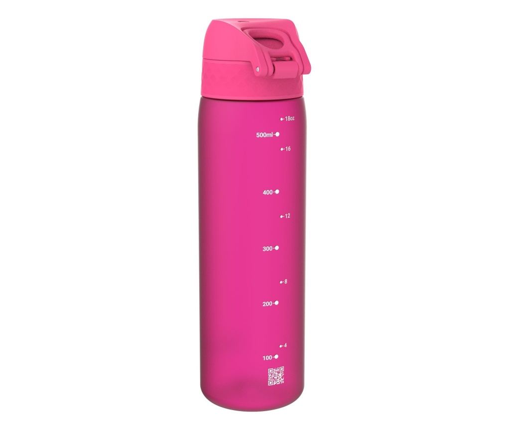 Tanka steklenica za vodo, Recyclon, 500 ml, roza - Ion8 - 3