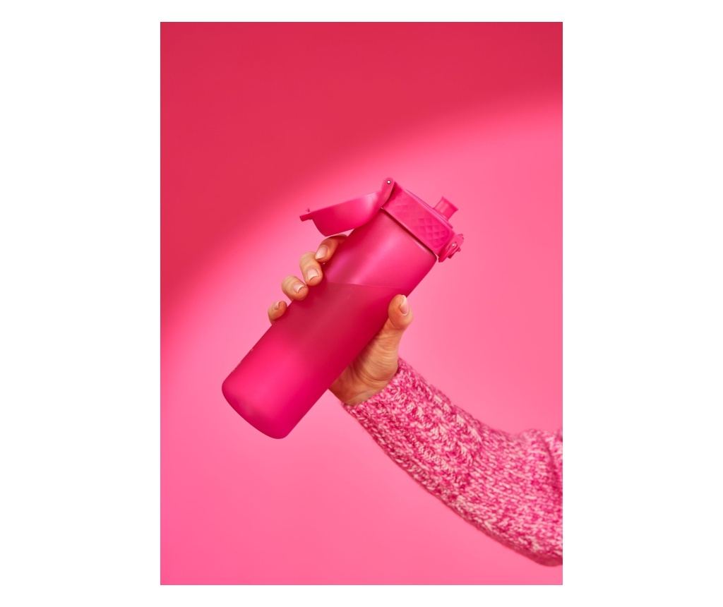 Tanka steklenica za vodo, Recyclon, 500 ml, roza - Ion8 - 5