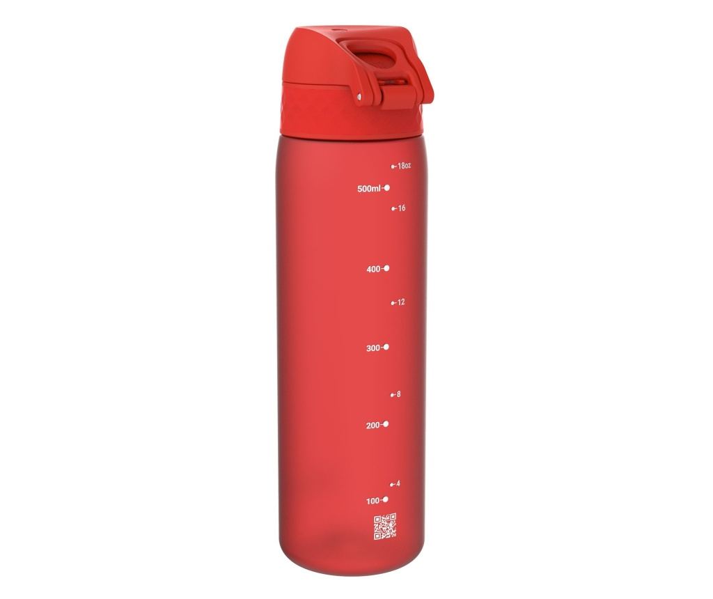 Tanka steklenica za vodo, recyclon, 500 ml, rdeča - Ion8 - 2