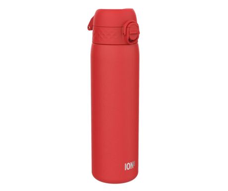 Tanka steklenica za vodo, nerjaveče jeklo, 600 ml, rdeča - Ion8
