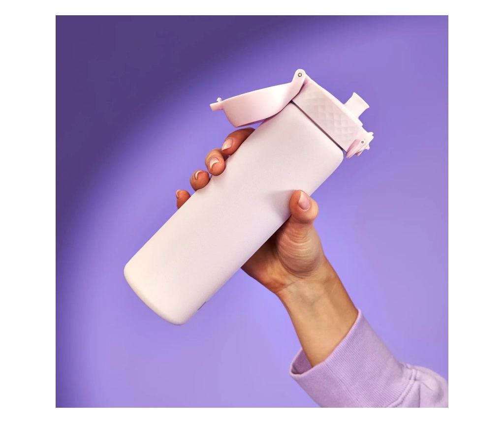 Tanka steklenica za vodo, nerjaveče jeklo, 600 ml, Lilac Dusk - Ion8 - 5