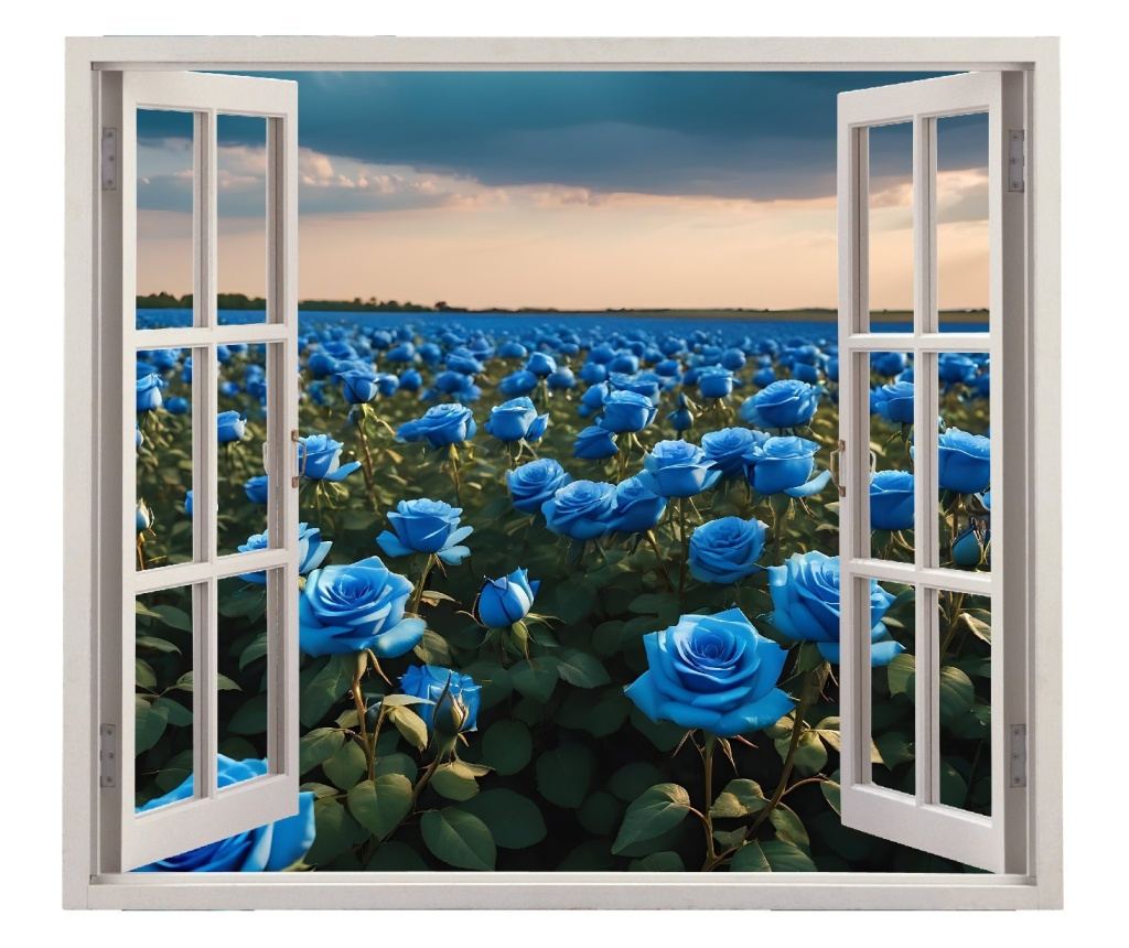 Αυτοκόλλητο Τοίχου με Χρώματα, 125 x 110cm, VIEW TO HAVEN 29 - 2