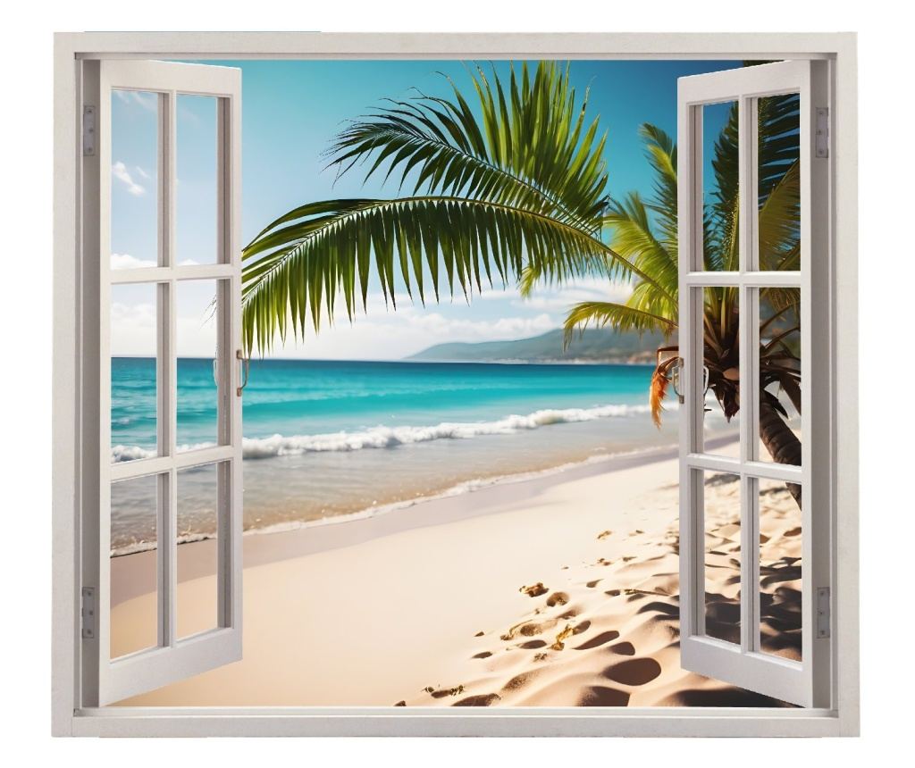 Διακοσμητικό Τοίχου με Έγχρωμη Εκτύπωση για το Σπίτι, 125 x 110cm, VIEW TO HAVEN 40 - 2