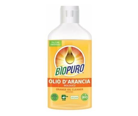 Biopuro Koncentriran Hipoalergeni Univerzalni Detergent z Organskim Oljem Pomaranče, 250ml